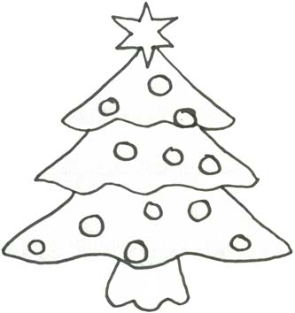 Ausmalbild Weihnachtsbaum