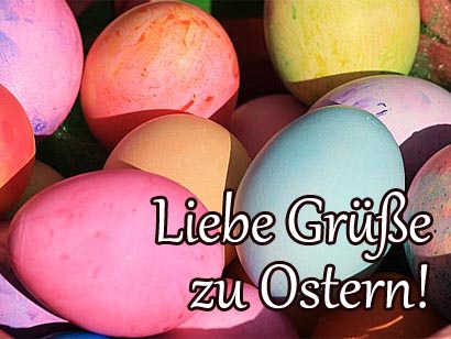 Grußkarte zu Ostern