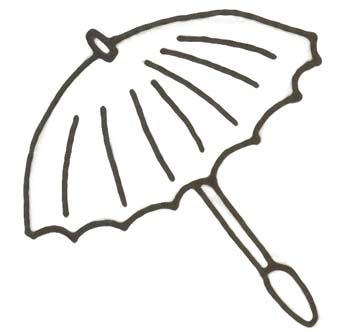 Regenschirm Malvorlage