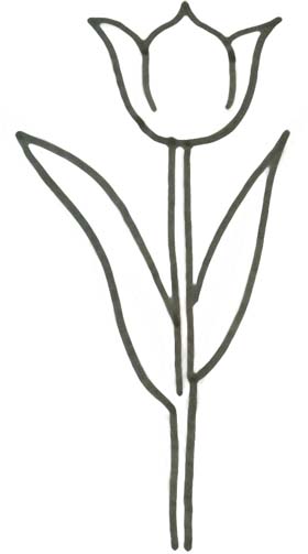 Tulpe Malvorlage