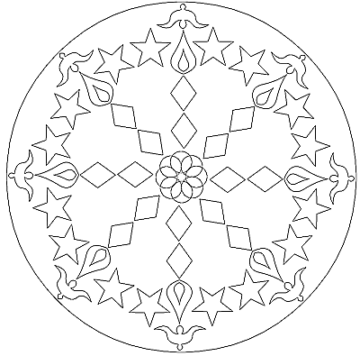 Kostenloses Mandala zum Ausdrucken