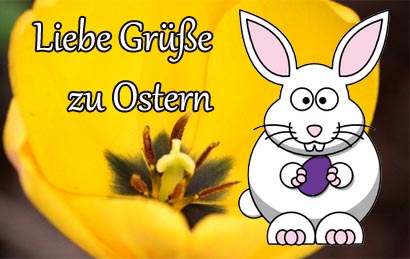 Ostergrüße mit Osterhasen