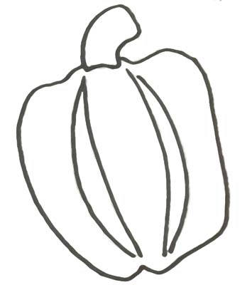 Paprika Malvorlage