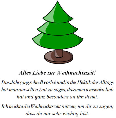 Grußkarte zur Weihnachtszeit Vorlage