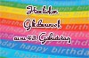 Grußkarte zum 43. Geburtstag zum Ausdrucken