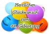 Geburtstagskarte zum 44. Geburtstag als Vorlage