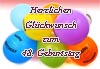 Vordruck für eine Karte zum 48. Geburtstag