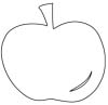 Apfel Malvorlage - Ausmalbild Apfel zum Ausdrucken und Ausmalen