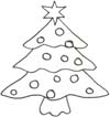 Ausmalbild Weihnachtsbaum - Christbaum Malvorlage