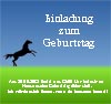 Pferde Einladungskarte zum Geburtstag zum Ausdrucken