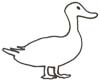 Ente Malvorlage, Ausmalbild - kostenlos zum Ausdrucken
