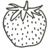 Erdbeeren Malvorlage - Ausmalbild Erdbeere