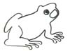 Frosch Ausmalbild - gratis Malvorlage zum Drucken
