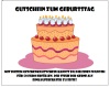 Gutschein Vorlage zum Geburtstag 50 Euro als Geschenk