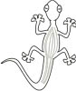 Gecko Malvorlage - kostenloses Gecko Ausmalbild
