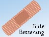 Genesungswünsche Karte als Vordruck