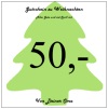 Gutschein zu Weihnachten über 50 Euro von Oma - Gutscheinvorlage