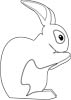 Hase zum Ausmalen - Hasenmalvorlage für Kinder