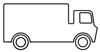 Malbild Lastwagen - Malvorlage für Kinder