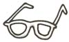 Malvorlage Brille - Bild zum Ausmalen