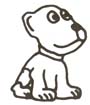 Malvorlage Hund - lustige Hund Malbild