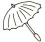Regenschirm Malvorlage - Ausmalbild Schirm
