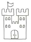 Malvorlage Schloss einer Königin zum Ausdrucken