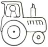 Malvorlage Traktor - Trecker Ausmalbild