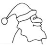 Malvorlage Weihnachtsmann - Ausmalbild zum Ausmalen