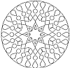 Gratis Mandala zum Ausmalen - Mandala Malvorlage