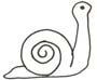 Schnecke Malvorlage - kostenloses Ausmalbild