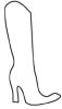 Stiefel Malvorlage - Damenstiefel Ausmalbild