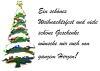 Weihnachtskarte Vorlage mit Weihnachtsbaum 