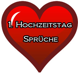 1 hochzeitstag sprueche