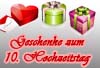 Geschenkideen 10. Hochzeitstag
