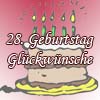 Gl�ckw�nsche zum 28igsten Geburtstag