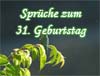 Geburtstagsgl�ckw�nsche zum 31igsten