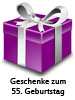 55. Geburtstag Geschenke