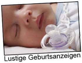 Lustige Geburtsanzeigen