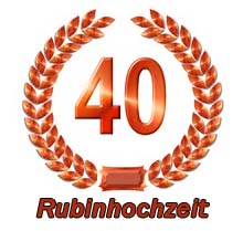 Featured image of post Rubinhochzeit Gedichte Dabei sind 40 jahre ehegl ck wirklich beachtlich und ein absoluter grund zum feiern